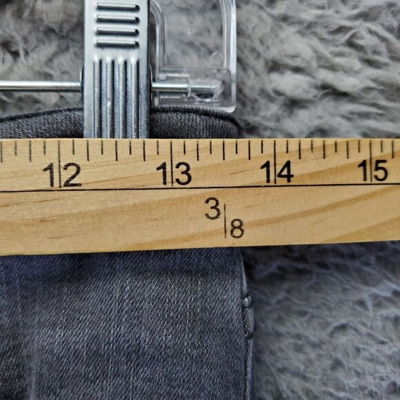 Just Black Jeans Womens Size 27 Gray Skinny Frayed Hem Stretch Denim - Picture 5 of 12